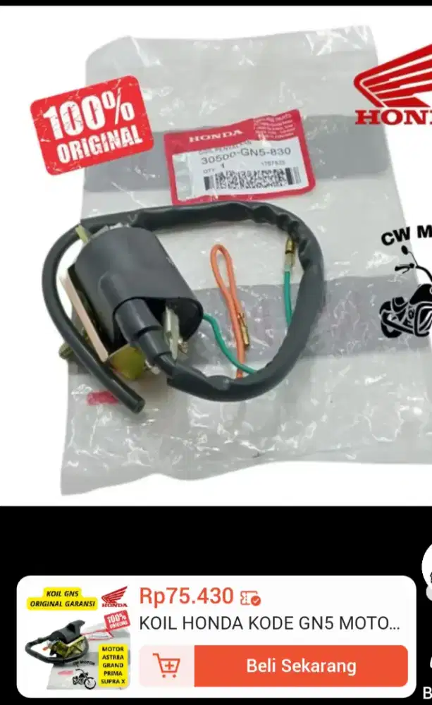 Koil motor honda genuine part