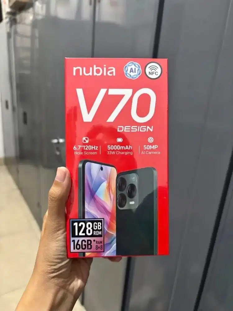 ZTE NUBIA V70 DESIGN 8/256 NFC SEGEL