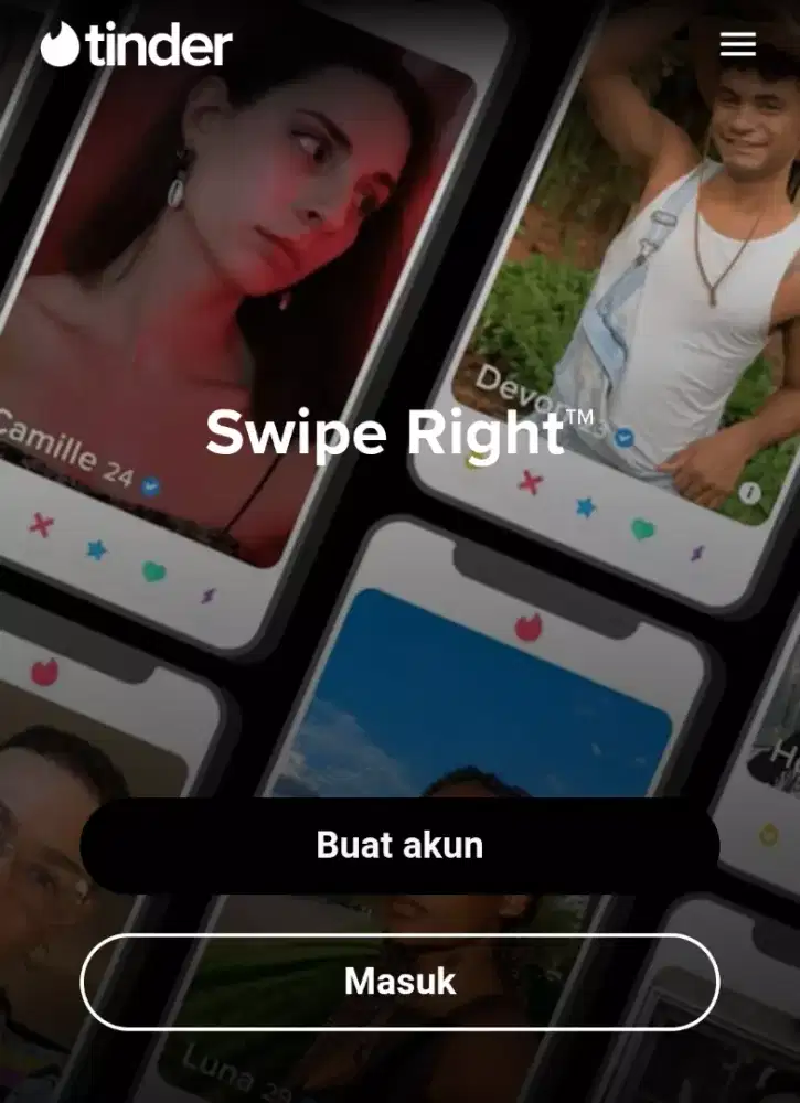 Dicari akun bekas old tinder yang gak terpakai