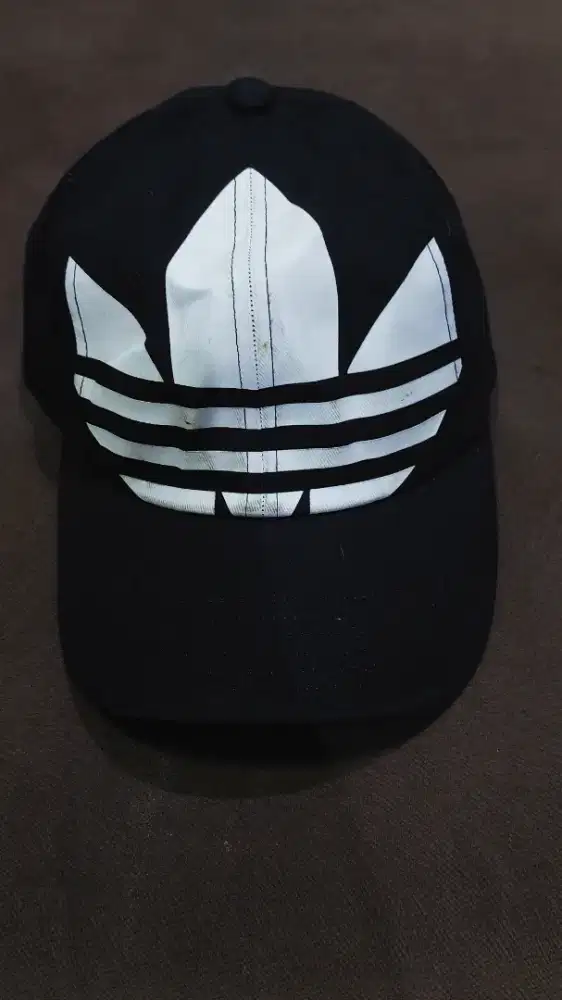 Topi adidas big logo hitam