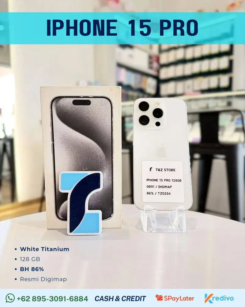 IPHONE 15 PRO 128GB - WHITE TITANIUM