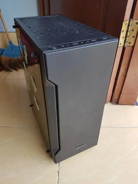 Casing Gaming Power Up Raptor 1601 Black ATX 2x fan