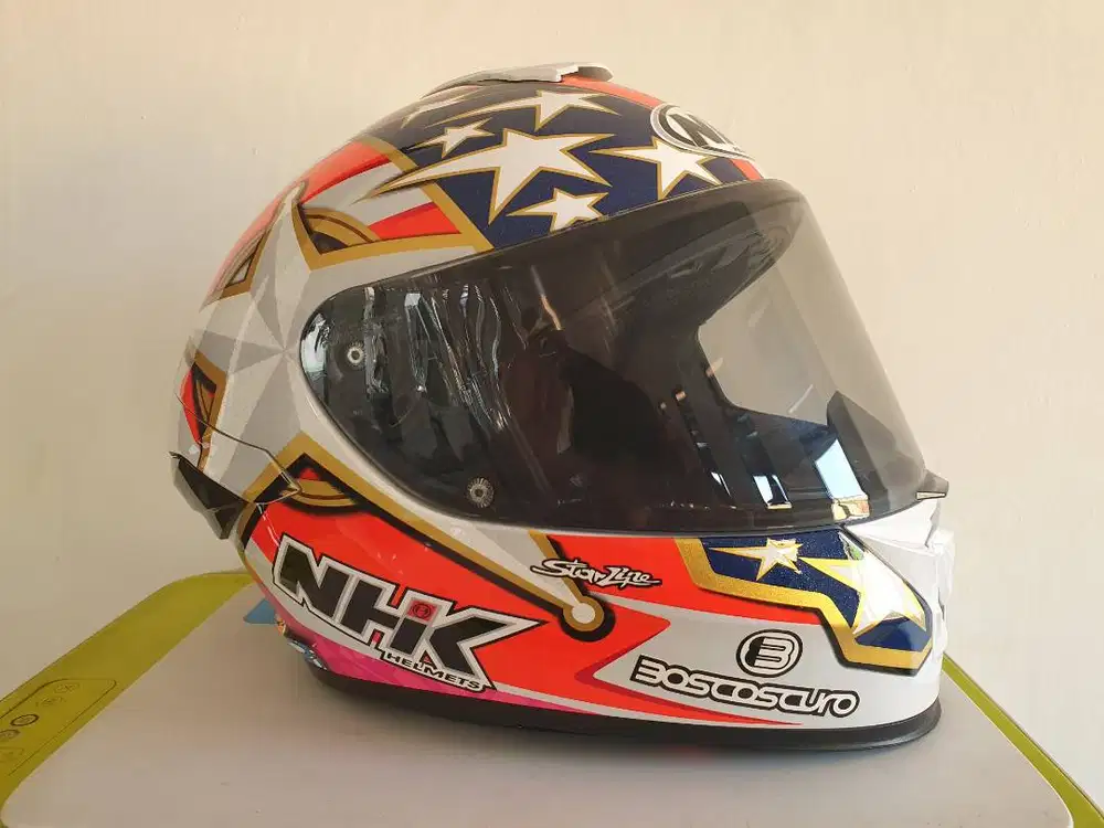 DIJUAL HELM FULL FACE NHK MOTIF STARLINE – KEREN & SIAP PAKAI!