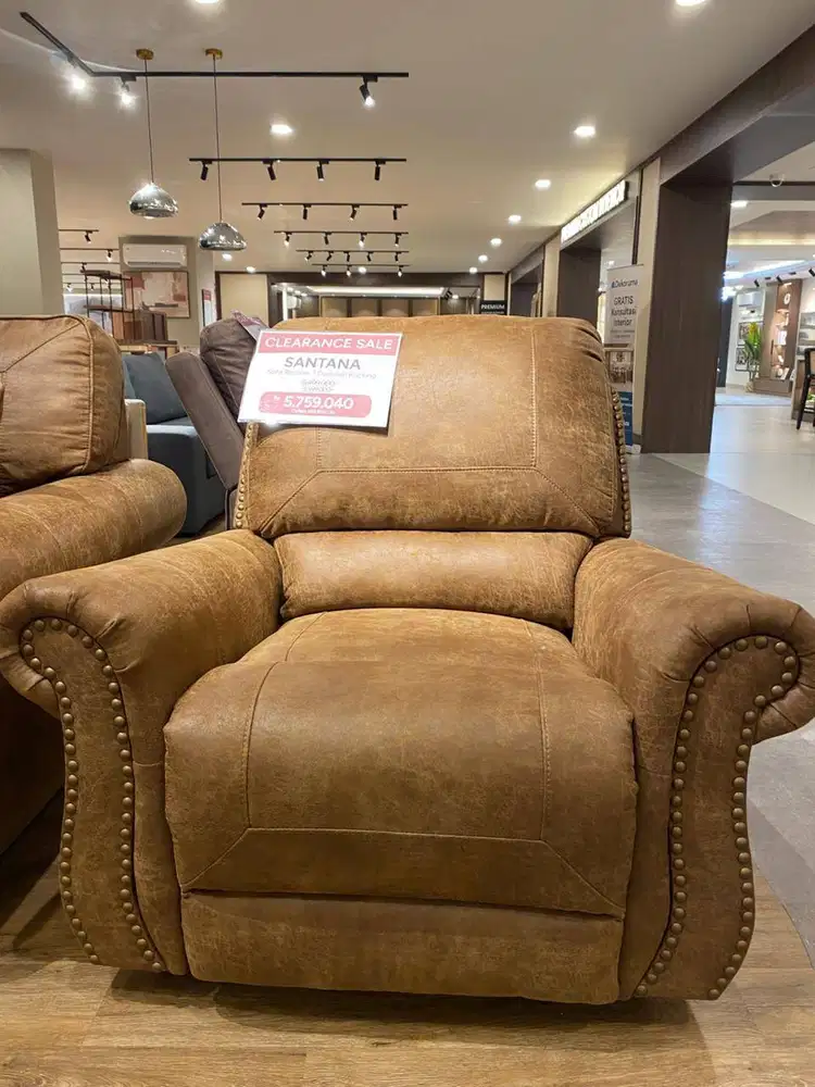 Santana Sofa Recliner Kulit 1 Seater