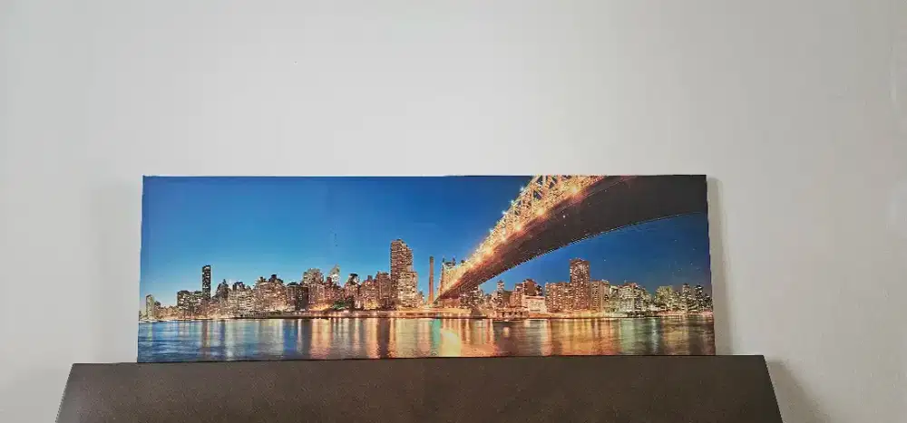 Wall Art City Night 140x45 – Bikin Ruangan Langsung Estetik!