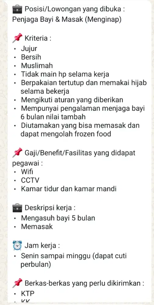 Dibutuhkan freelance hari ini