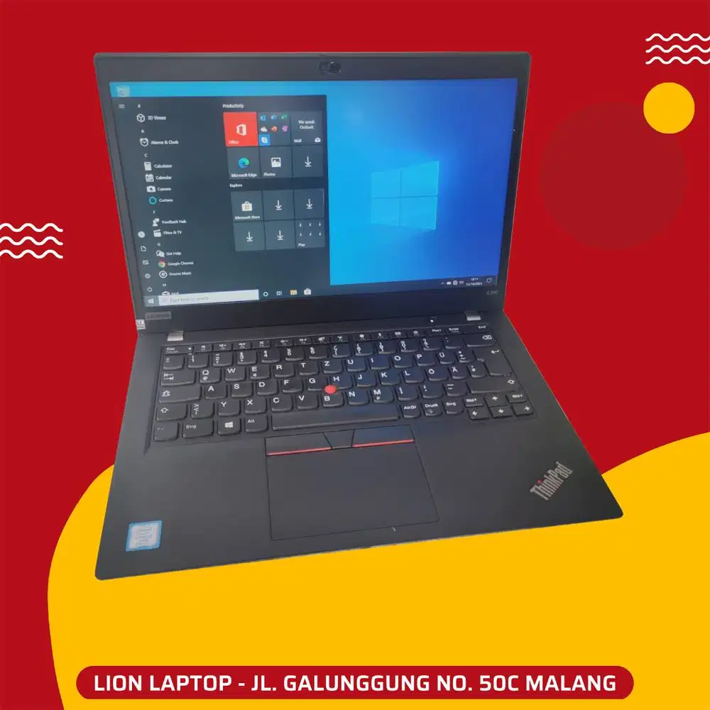 RAM 16GB SSD 256GB Core i5 Gen 8 Slim Lenovo Thinkpad X390 [24|03]