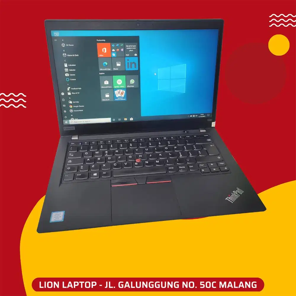 RAM 16GB i5 Gen 8 SSD 256GB Lenovo Thinkpad T490 [24|03]