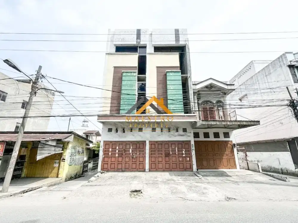 Dijual Ruko Gandeng 3,5 Tingkat di Jalan Denai (Dekat Sukaramai) Medan