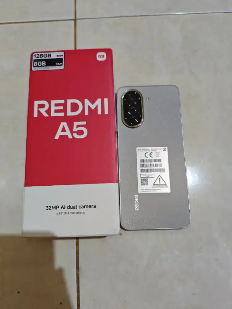 redmi A5 ram 4+4/128GB fullset mulus tanpa minus,nego