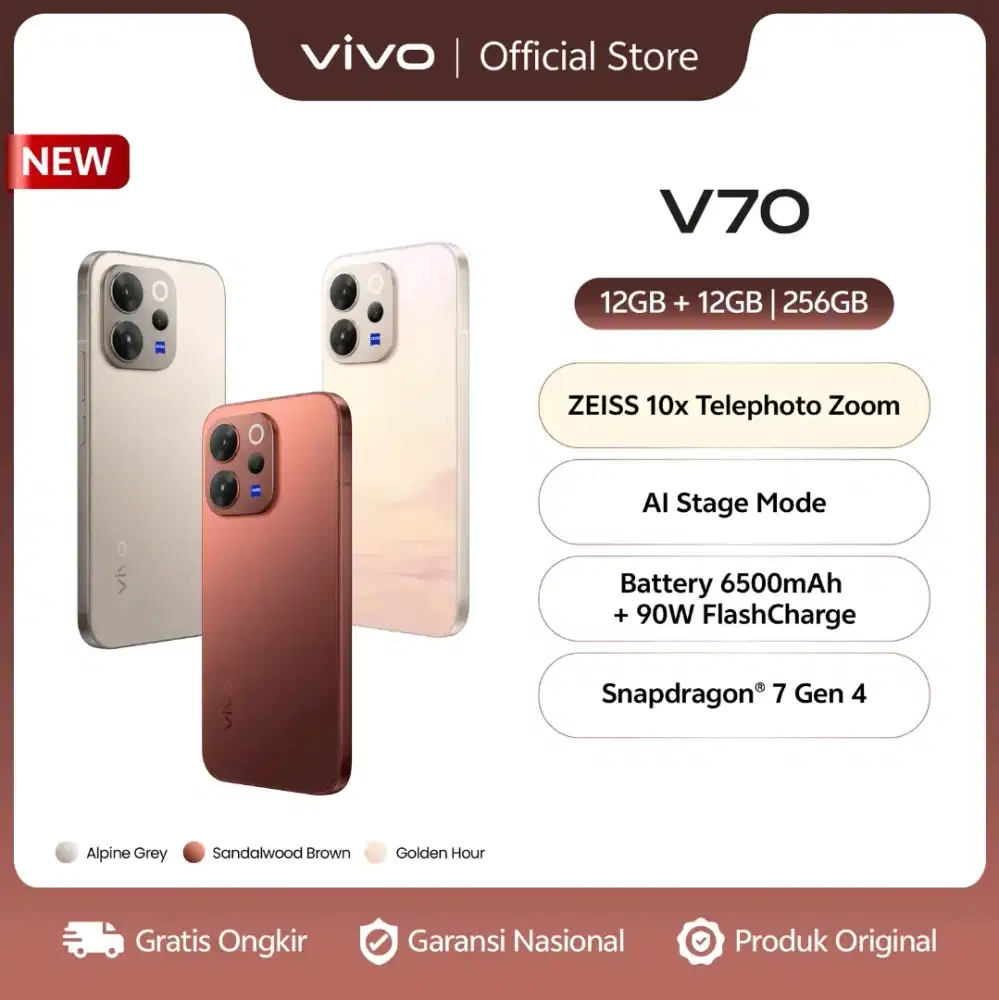 NEW vivo V70 ( resmi )
