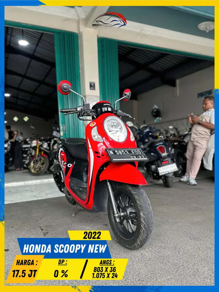 HONDA SCOOPY NEW 2022 MANTAP GASS MASZEHH HIKMAH MOTOR KEPUH MALANG