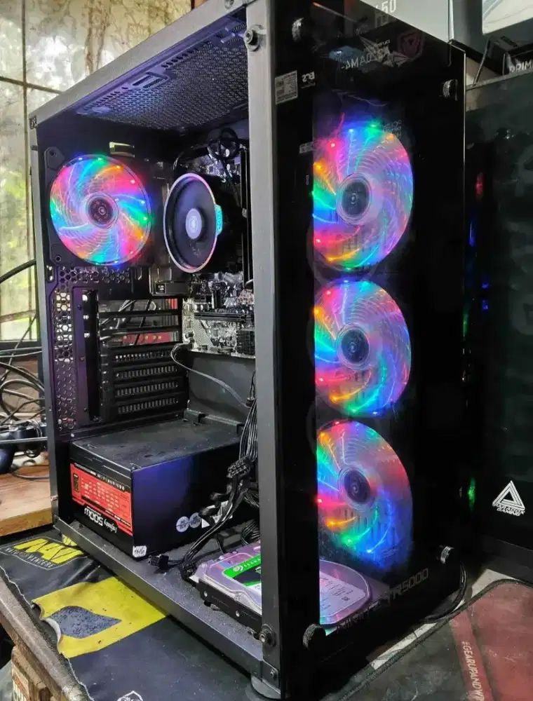 Pc gaming ryzen 5 3400G aja siap