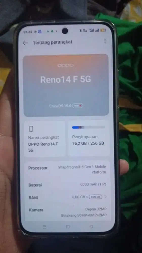 oppo reno 14f ram 8/256