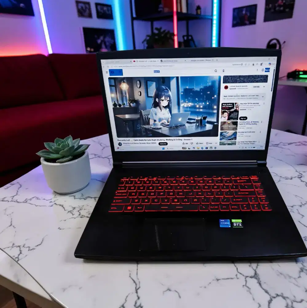 MSI GF63 -104 EVOLVE THIN(GEN10]RAM SSD 512GB DUAL VGA Nvidia RTX 3050