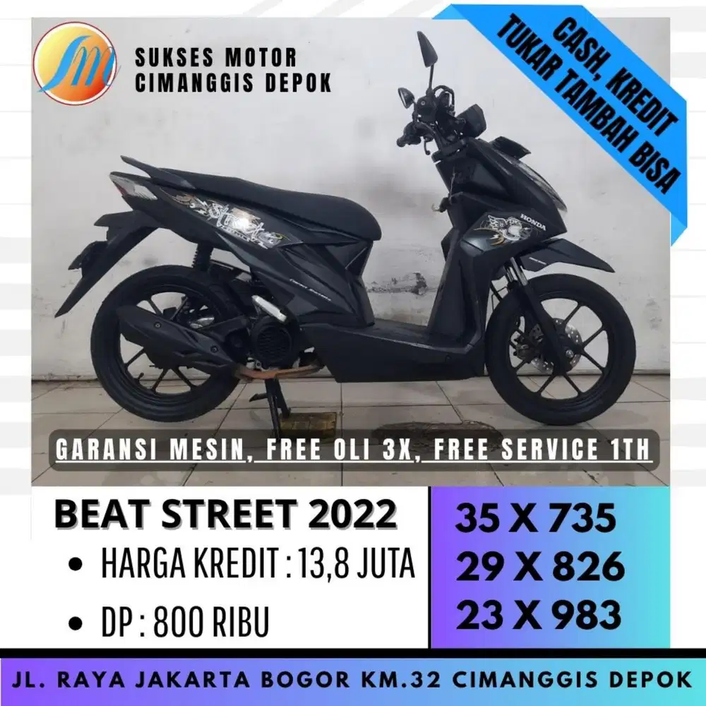 BEAT STREET ESP 2022 KREDIT MURAH DP 800 CICILAN RINGAN [SUKSES MOTOR]