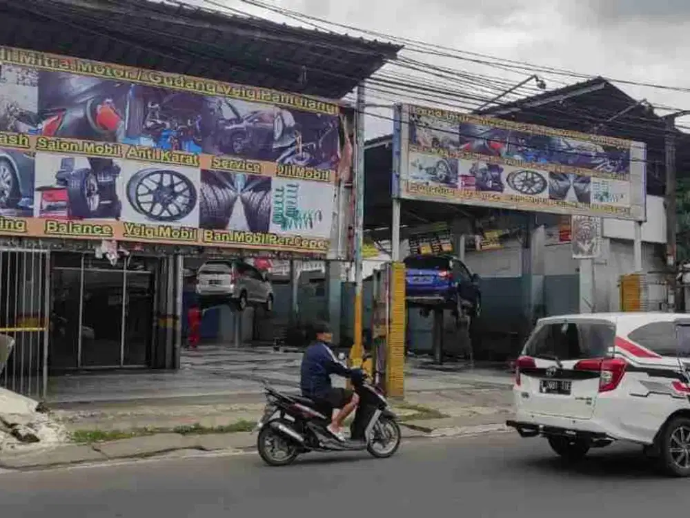 Di Jual ex Bengkel sparpart Mobil lokasi sangat startegis di suryakencana Tangerang pamulang