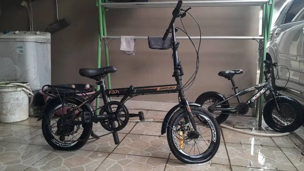 Sepeda lipat GENIO F371 BLACK