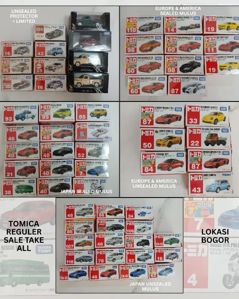 TOMICA REGULER 59PCS (2012-2014)