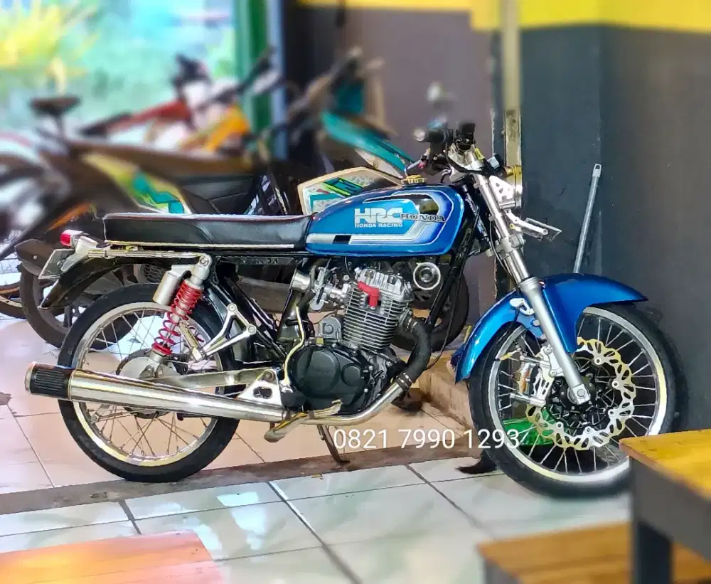 CB 125 Biru Standart Touring Orian Tahun 76 Pajak Murah