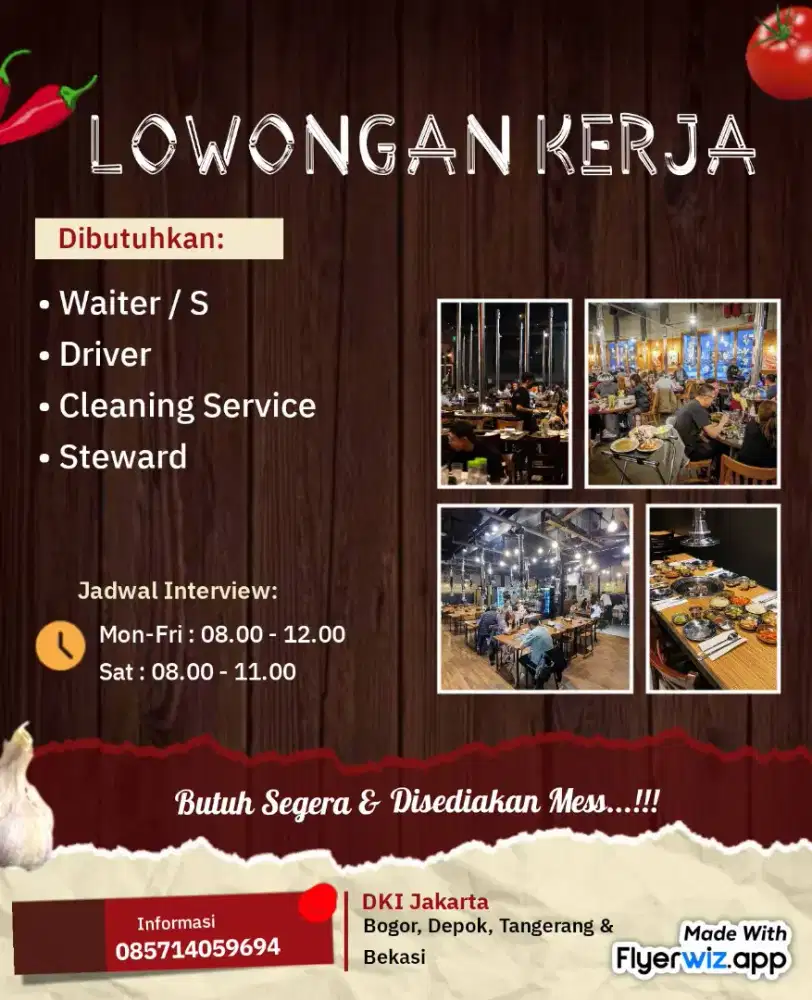 Lowongan kerja resto