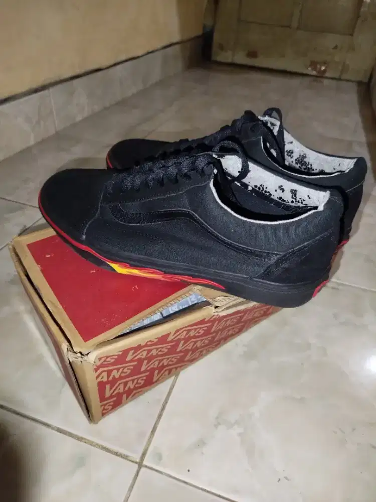 Vans Old Skool Flame Wall Black