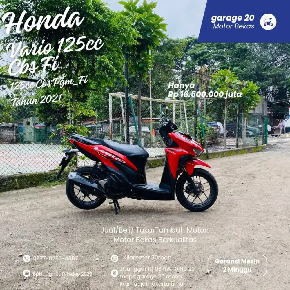 Honda vario 125cc cbs pgm fi tahun 2021