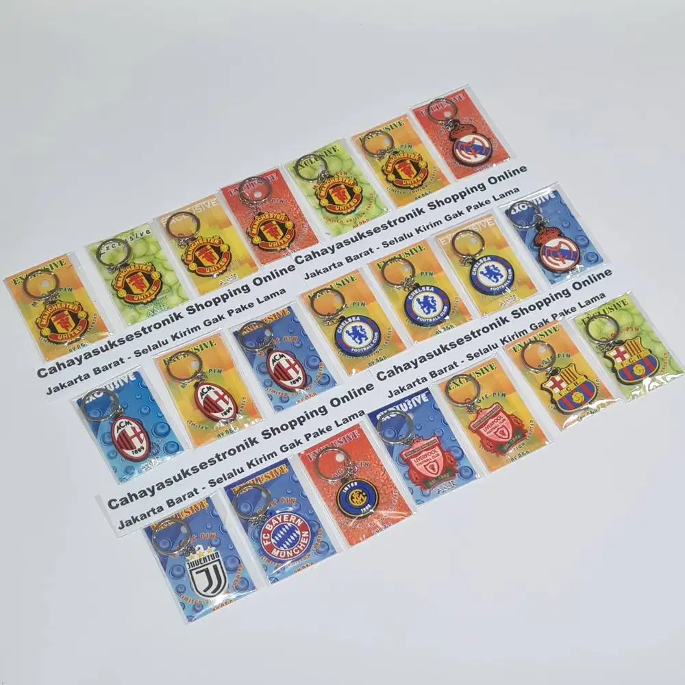 Gantungan Kunci Motor Klub Bola Ganci Souvenir Keychain Football Club