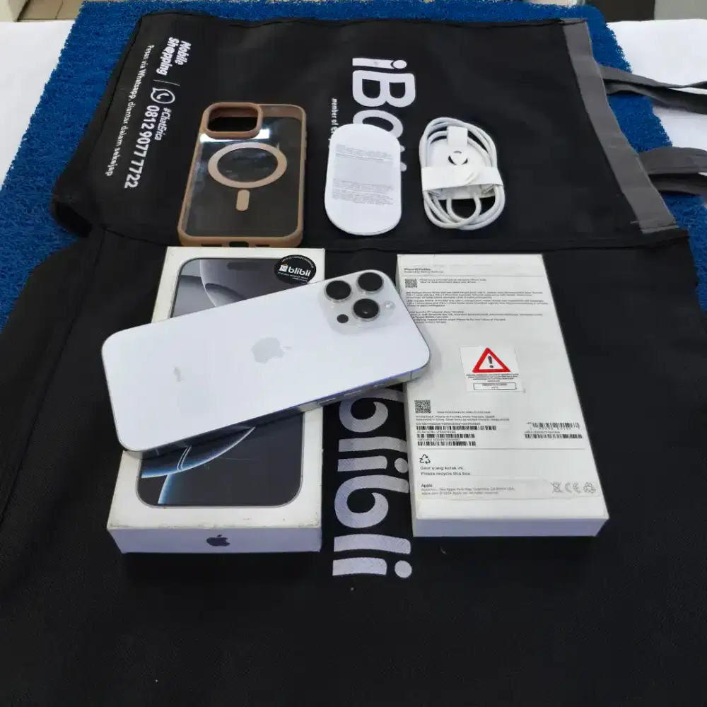 Iphone 16 Pro Max 256gb 99% Like new Minus Wifi Only Grs resmi blibli