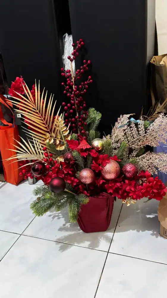 Dekorasi Rumah Natal Hiasan Meja