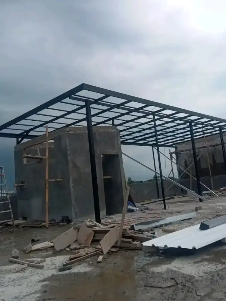 Tukang Rangka atap baja ringan teras