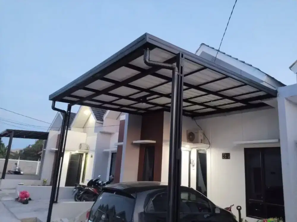 Ganti atap kanopi lama ke alderon rs