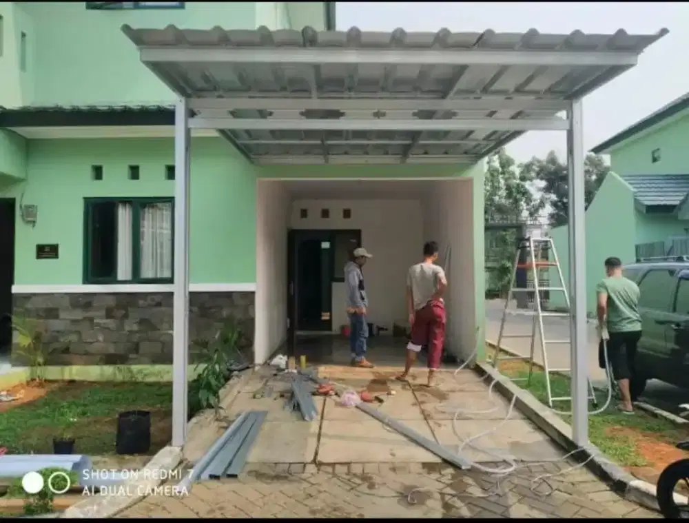 Atap spandek rangka baja ringan permeter