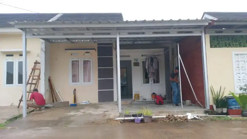 Solusi tampias Pasang atap spandek untuk teras