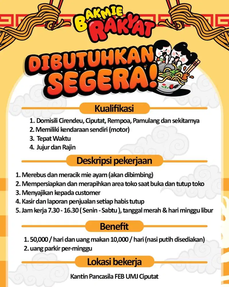 KARYAWAN JAGA MIE AYAM