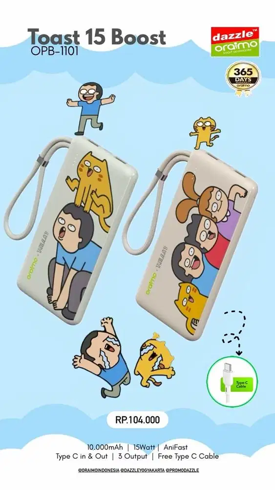 Powerbank 10.000mAh Oraimo OPB-1101