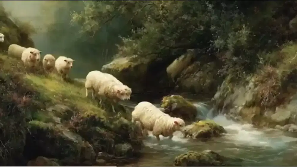 Karya seni lukisan mahluk hidup