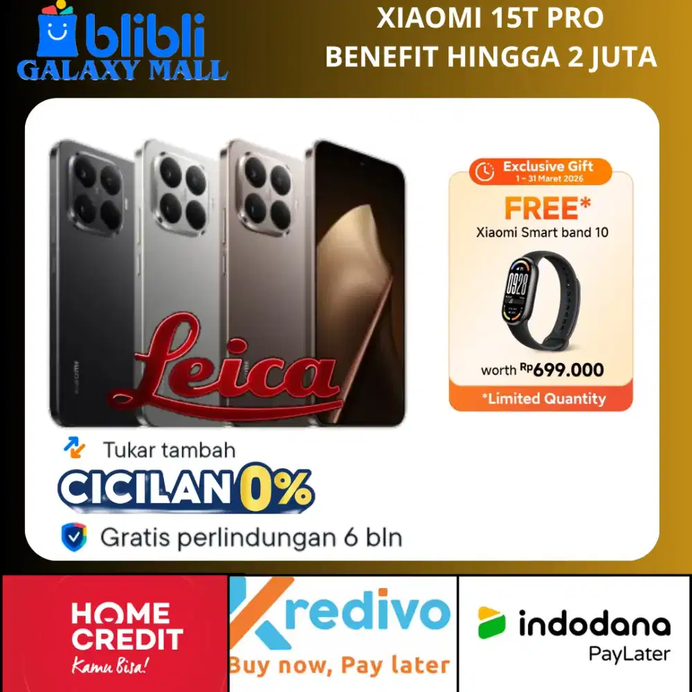 Xiaomi 15T Pro Barang Limited Edition Gratis Perlindungan 6 Bulan
