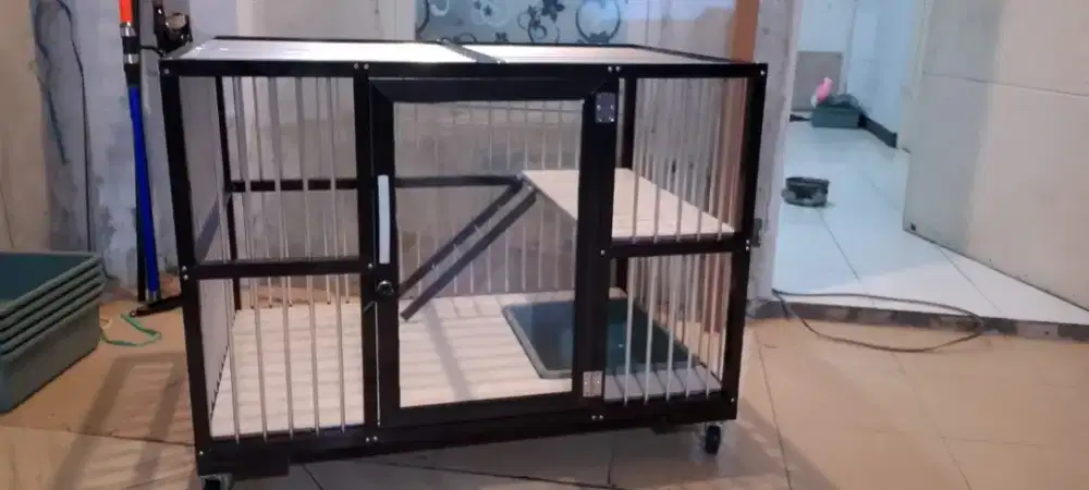 kandang kucing alumunium mewah