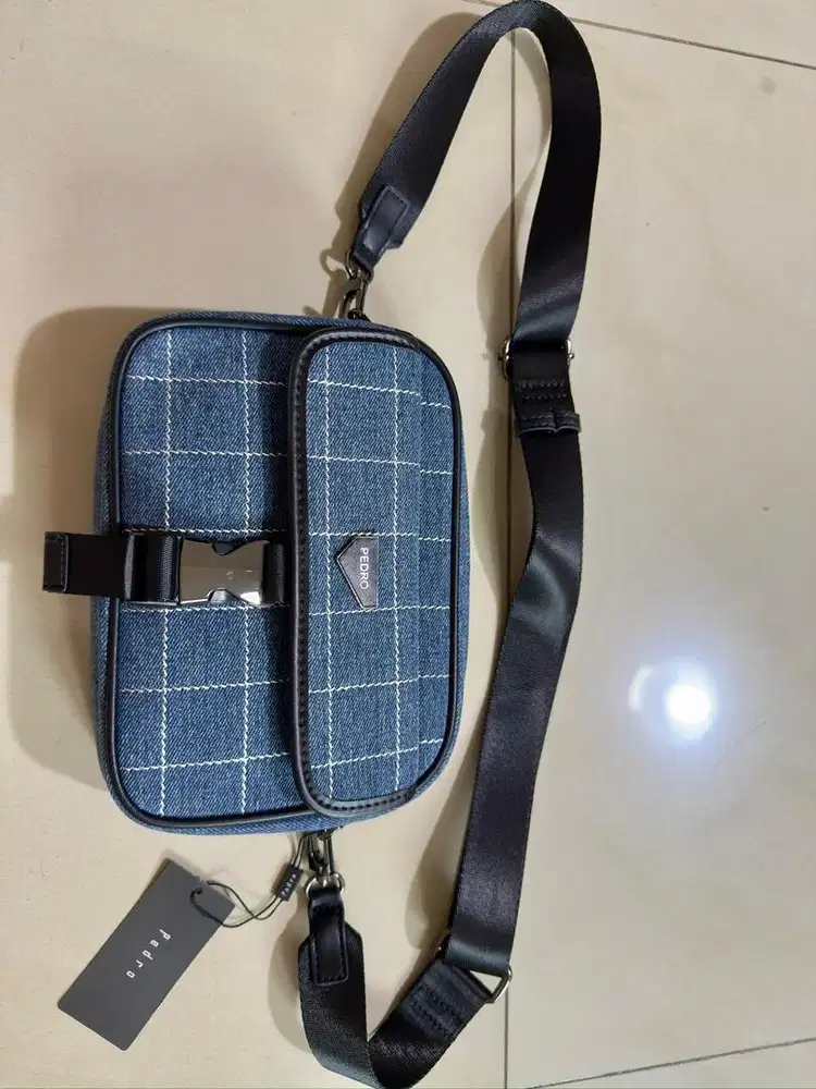 Tas Sling Bag Pedro Denim