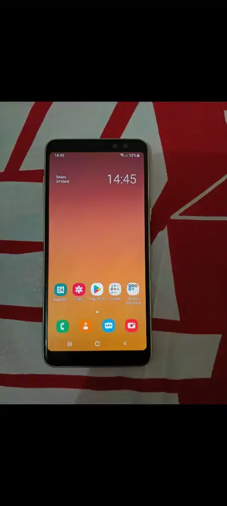 A8 2018 kondisi normal 100 % lcd ori