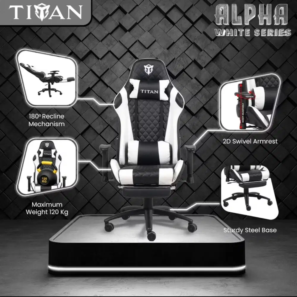Kursi gaming Titan (free meja gaming)