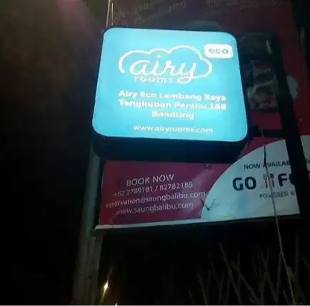 NEONBOX HOTEL PENGINAPAN BILLBOARD HURUF TIMBUL REKLAME ADVERTISING