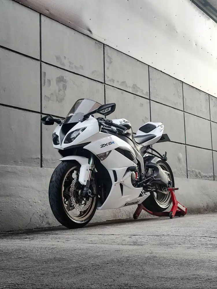 Kawasaki ZX6R 2011 Putih Langka FP Istimewa ZX636 CBR 600 GSX 600 Z800