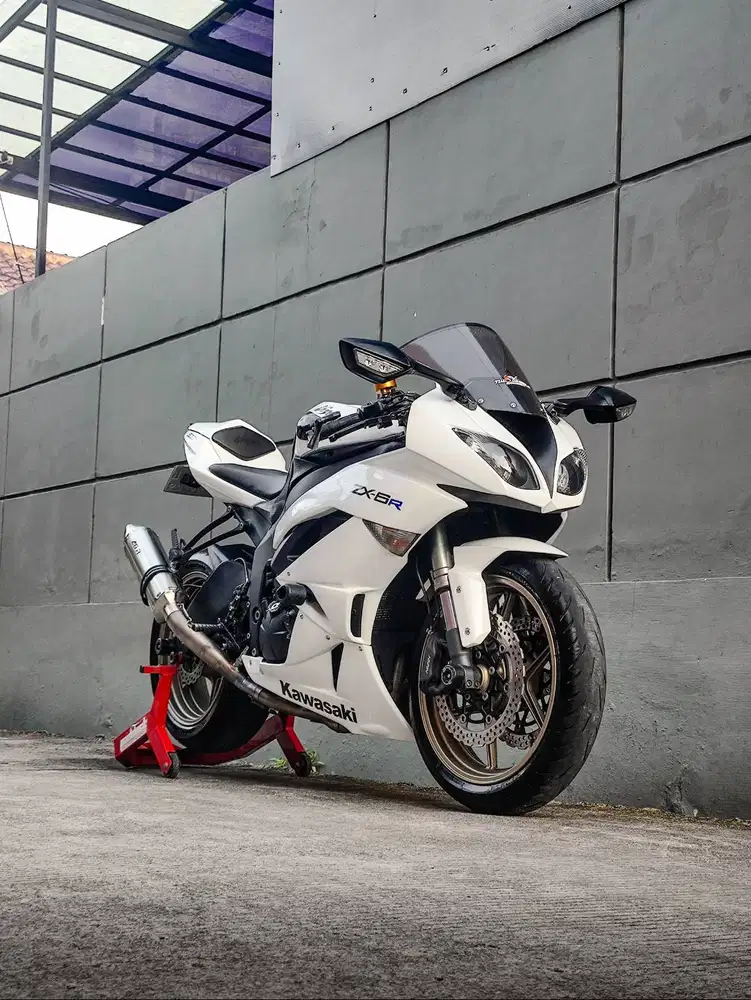 Kawasaki ZX6R 2011 Putih Langka FP Istimewa ZX636 CBR 600 GSX 600 Z800