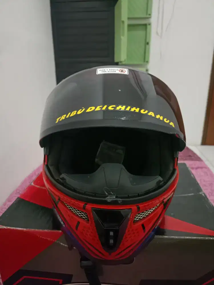 KYT K2 riders Spiderman edition ex pribadi 80%