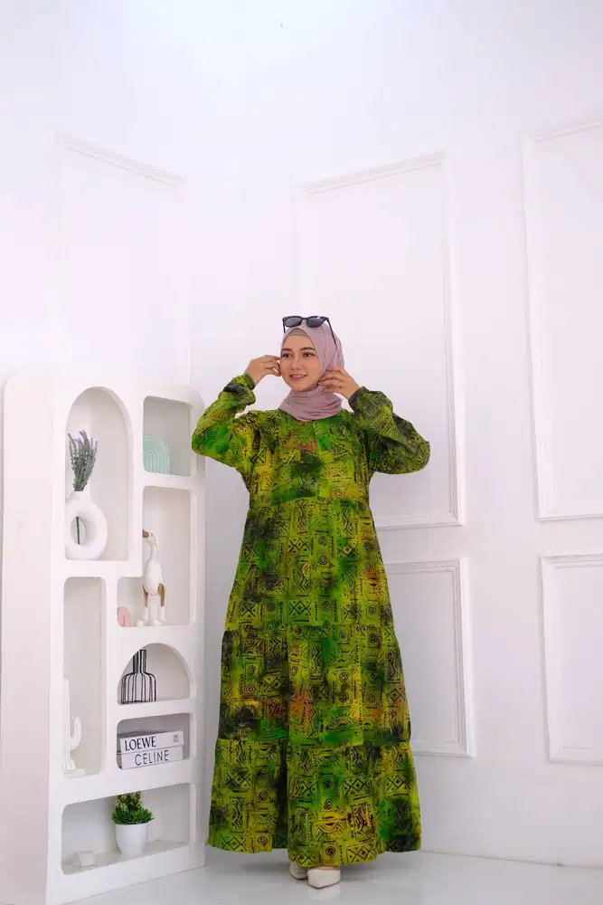 Batik Rayon Hijau Solo