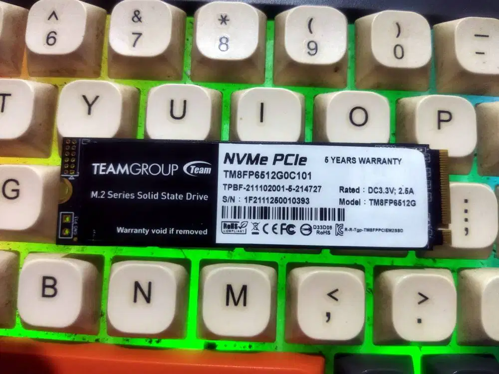 NVMe 512GB M.2 PCIe GEN3x4