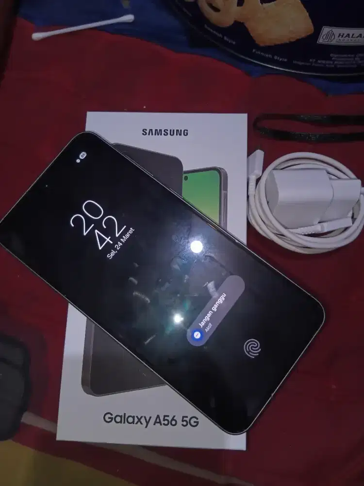 Jual/tt samsung a56 ram 12/256  gress fullset nota