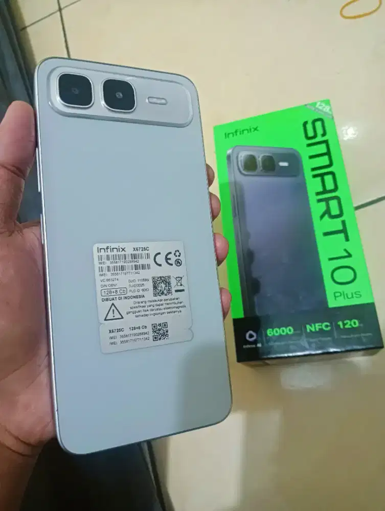 Infinix smart10 plus nfc ram8+8/128 fulset resmi